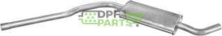 Střední tlumič výfuku VW Transporter T4 1.9 TD 10.92-12.95, Polmo 30.252 A, OE 028253409H