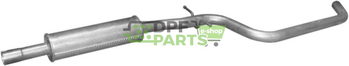 Střední tlumič výfuku VW Golf V 1.4i 16V  1.4 FSi  Golf V Plus 1.4 16V  1.4 FSI, Polmo 30.258 A, OE 1K0 253 209 1K0 253 209 BD