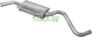 Střední tlumič výfuku VW Transporter T4 2.4D 4x4 syncro 96-, Polmo 30.260 A, OE 023253409AK