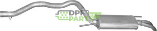 Koncový tlumič výfuku VW Transporter T4 2.4D 4x4 syncro 96-, Polmo 30.261 A, OE 074253609AS