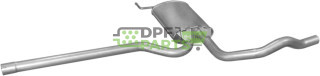 Střední tlumič výfuku VW Passat 1.6i  1.9 TDi 96-05, Polmo 30.271 A, OE 3B0 253 409 3B0 253 409 AN 3B0 253 409 B