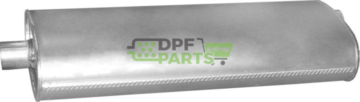 Střední tlumič výfuku Jeep Cherokee 2.7 Turbo Diesel CRD 10/01-, Polmo 43.07 A, OE 52101043AC 52101095AB 52101213AC