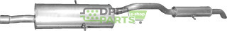 Koncový tlumič výfuku Chrysler Grand Voyager 3.8 01-08r., Polmo 45.32 A, OE 