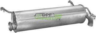 Koncový tlumič Citroen ZX 1.4-1.6i kat 91-98, Polmo 04.04 A, OE 1726.K9 1726.L4 9604.1796 9604.1798 9604.1800 9613.4750 9614.681