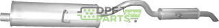 Koncový tlumič výfuku Chrysler Voyager 2.4i/3.3i 01-05/04, Polmo 45.33 A, OE 04880242AC