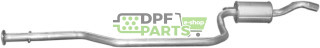 Střední tlumič výfuku Ford Fiesta 1.4i 1.8D 95-00 Ford Puma 1.4i 98-01 Mazda 121 1.8D 96-00, Polmo 08.189 A, OE 1003544 1003546 