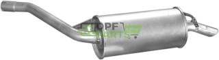 Koncový tlumič Ford Sierra 87-92 1.6 HB, Polmo 08.367 A, OE 5012419 5012421 5019231 5019232 5023342 6118540 6118542 6118543 6118