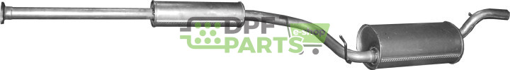 Koncový tlumič výfuku Mazda 3  1.4i-16V , 1.6i-16V 06/03-12/08, Polmo 12.14 A, OE Z60140300E Z60140300F Z60440300A Z60440300B Z6