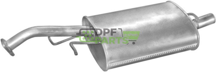 Koncový tlumič výfuku Mitsubishi Lancer 1.3i12/91-11/95 1.3i-12V 11/95-05/01  1.6 16V 12/91-96, Polmo 14.74 A, OE MB810580 MB810