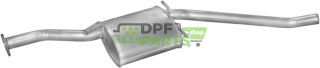 Tłumik środkowy Opel Omega 1.8  2.0  2.3D  2.4i kombi kat  86-94, Polmo 17.030 A, OE 852105 852823 852825 852827 90231168 902840