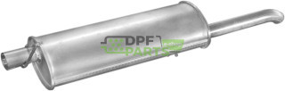 Tłumik końcowy Opel Astra 92-96/Kadett E 84-91 SDN, Polmo 17.56 A, OE 5852856 5852989 852055 852810 852811 852812 852830 852913 