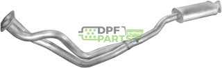 Tłumik początkowy Opel Omega 1.8, 2.0i  86-90, Polmo 17.215 A, OE 852107 852111 854323 854325 854340 854341 90298018 90298522 90
