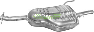 Tłumik końcowy Opel Astra G 1.4/1.6i -8/16V kombi 98-04, Polmo 17.295 A, OE 24422994 24423003 5852051 5852052 5852099 5852103 91