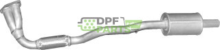 tłumik naprawczy Opel Astra G 1.4i/1.6i/1.8i 16V   Zafira A 1.6i/1.8i 16V, Polmo 17.304 A, OE 24418589 24418591 58 54 198 58 54 