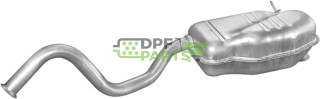 Tłumik końcowy Renault Laguna 1.6 -16V  1.8 -16V  1.9dTi  2.0i -16V  2.2D kat  94-, Polmo 21.17 A, OE 7700425696 7700824707 7700