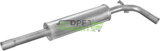 Tłumik środkowy Seat Codroba/Ibiza 1.0i  1.3i  1.4i 1.6i  1.9D 93-02/ VW Polo 1.4i 95-01, Polmo 23.07 A, OE 6K6253409 6K6253409J