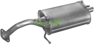 Tłumik końcowy Toyota Corolla 1.3 -12V 3D kat  87-92, Polmo 26.101 A, OE 1743011170 1743011180 1743011200 1743011201 1743011260 