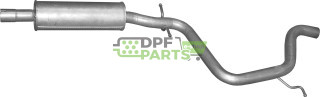 Tłumik środkowy VW Golf V 1.9 TDi Turbo Diesel 05/07-06/09 , Jetta III 1.9 TDi Turbo Diesel 08/05-10/10 , Skoda Octavia 1.9 TDi 