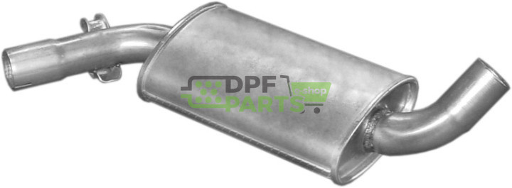 Tłumik środkowy VW Golf II 1.8/1.8i  84-89/Jetta 84-91, Polmo 30.72 A, OE 165253409 165253409A 176253409A 176253409E 176253409F 