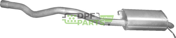Tłumik końcowy VW Transportet V 2.5 TDi Turbo Diesel, Polmo 30.222 A, OE 7H0253609 7H0253609AJ 7H0253609AR 7H0253609AT 7H0253609