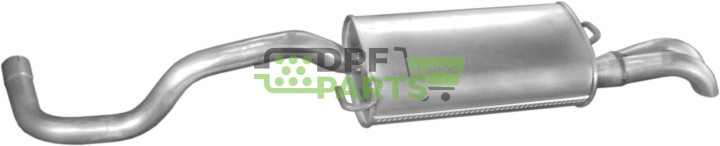 Tłumik końcowy VW Polo 1.7 SDi 98 -99  1.9 SDi 96 -01  1.9TDi 97 -01   Seat Cordoba 1.9 SDi 96 -02  1.9 TDi 96 -02  1.9TD 96 -97