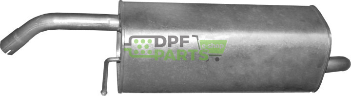 Tłumik końcowy Ford Fiesta 1.25i 16V/1.4i 16V 07/08-11/12, Polmo 08.565 A, OE 1521746 1540179 1556631 1580172 1673791 1804962 18