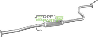 Tłumik środkowy Honda Civic 93-96 1.5i 3D kat, Polmo 09.51 A, OE 18031-SR3-505 18220-SR3-307 18220-SR3-E21 18220-SR3-E22 18220-S