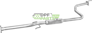 Tłumik środkowy Honda Civic 87-91 1.3i 3D kat, Polmo 09.60 A, OE 18220-SH3-A01 18220-SH3-A02 18220-SH3-A11 18220-SH3-A12 18220-S