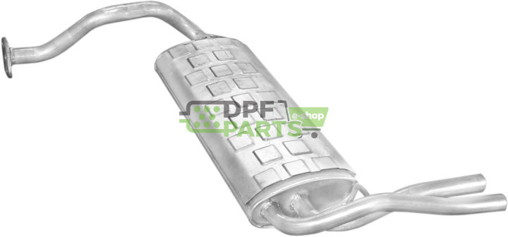Tłumik końcowy Honda CRX 87-91 1.6i 16V kat, Polmo 09.77 A, OE 18031-SH0-505 18307-SH3-305 18307-SH3-306 18307-SH3-G43 18307-SH3