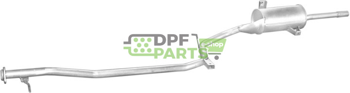 Tłumik końcowy Hyundai Pony 89-94/Excel 89-94 1.3/1.5 SDN, Polmo 10.012 A, OE 2870024400 2870024401 2870024500 2870024501 287002