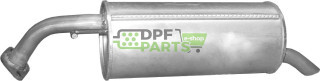 Tłumik końcowy Hyundai Getz 1.1i-12V 02- , 1.3i-12V 02-06, Polmo 10.63 A, OE 287301C020 287301C025 287301C060 287301C065 287301C