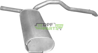 Tłumik końcowy Opel Vivaro 1.9 Di Turbo Diesel 01-06 , 1.9 DTi Turbo Diesel 01-06 , Renault Trafic II 1.9 dCi Turbo Diesel 01-06