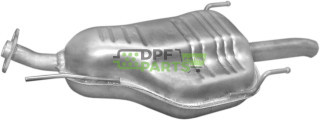 Tłumik końcowy Opel Zafira 2.0Di TD  2.0/2.2DTi TD 99-05, Polmo 17.610 A, OE 24422903 24422990 58 52 075 58 52 095 58 52 154 58 