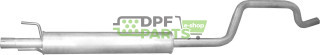 Tłumik środkowy Opel Meriva A 1.4i-16V 04-10 , 1.6i 03-04 , 1.6i-16V 03-10, Polmo 17.630 A, OE 13204578 5852444 5852481 5852546 