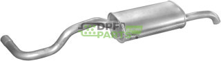 Tłumik końcowy Seat Cordoba 1.0i-16V  1.4i-16V  1.6i  1.8i  97-02/ VW Polo 1.4i-16V  1,6i  95-01, Polmo 23.60 A, OE 6K5253609AH 