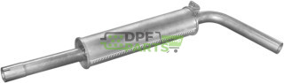 Tłumik środkowy Skoda Fabia 1.4i 00-, Polmo 24.34 A, OE 6Q0 253 209 P 6Q0.253.209B 6Q0.253.209M 6Q0.253.209T 6Q0253209 6Q0253209