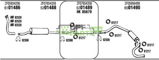 Tłumik środkowy - ZF07654356