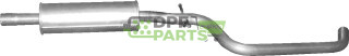 Střední tlumič Audi A3/Seat Altea/Golf V, Polmo 01.119 A, OE 1K0253209BQ 1K0253209E 1K0253209F