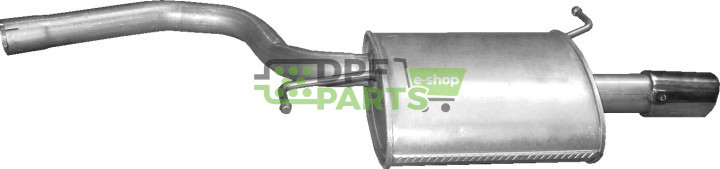 Koncový tlumič Audi A4 2.0 FSI 07/02-12/04, Polmo 01.125 A, OE 8E0 253 609 AT