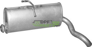 Koncový tlumič Citroen Berlingo/Peugeot Partner  1.8D  1.9D   96-, Polmo 04.232 A, OE 1726.AG 1726.AH 1726.KZ 1726.N5 1726.N7 17
