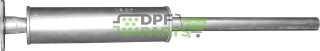 Koncový tlumič Ford Focus/ C-Max 1.4i/1.6i   Volvo C30/S40, Polmo 08.64 A, OE 1307932 1677736 30681933