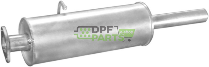 Střední tlumič Ford Transit 2.5TD 96-, Polmo 08.571 A, OE 1025266 1026434 1030964 1031210