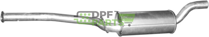 Střední tlumič Ford Focus 2.0 TDCi 04- , Focus V-Max 2.0 TDCi 04- , Volvo S40 2.0 TDi 05- , V50 2.0 TDi 05-, Polmo 08.581 A, OE 