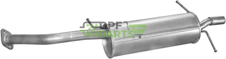 Tłumik końcowy Mazda 626 91-97/MX6 91- 1.8i/2.0i kat, Polmo 12.05 A, OE FP09-40-100 FP09-40-100A FS05-40-100A FS05-40-100D FS08-
