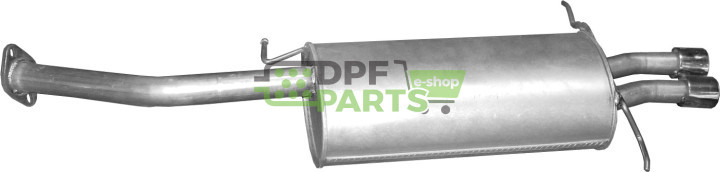 Tłumik końcowy Mazda MX6 2.5i V6 24V 07/91-96, Polmo 12.06 A, OE KL0540100A KL0540100D KL0540100E KL0540100E9A