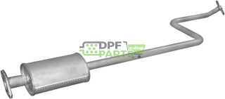 Tłumik początkowy Nissan Micra  1.0i/1.4i -16V    07/00 - 11/02, Polmo 15.236 A, OE 20100-1F600 20300-1F500
