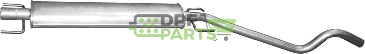 Tłumik środkowy Opel Astra H 1.6i/1.8i 16V, Polmo 17.303 A, OE 13244455 58 52 420 58 52 421 58 52 672 58 52 700