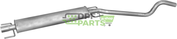 Tłumik środkowy Opel Astra G 1.6/1.8i -8/16V 03-04, Polmo 17.312 A, OE 58 52 261