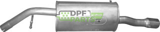 Tłumik końcowy Peugeot 207/207 CC 1.6 HDi Turbo Diesel, Polmo 19.185 A, OE 173081 173082 1730AA 1730AE
