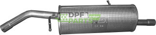 Tłumik końcowy Citroen C3 / DS 1.4 1.6 VTi, Polmo 04.92 A, OE 1607249880 1730-FA 1730-FJ